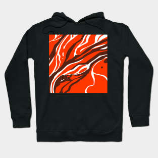 Orange splats Hoodie